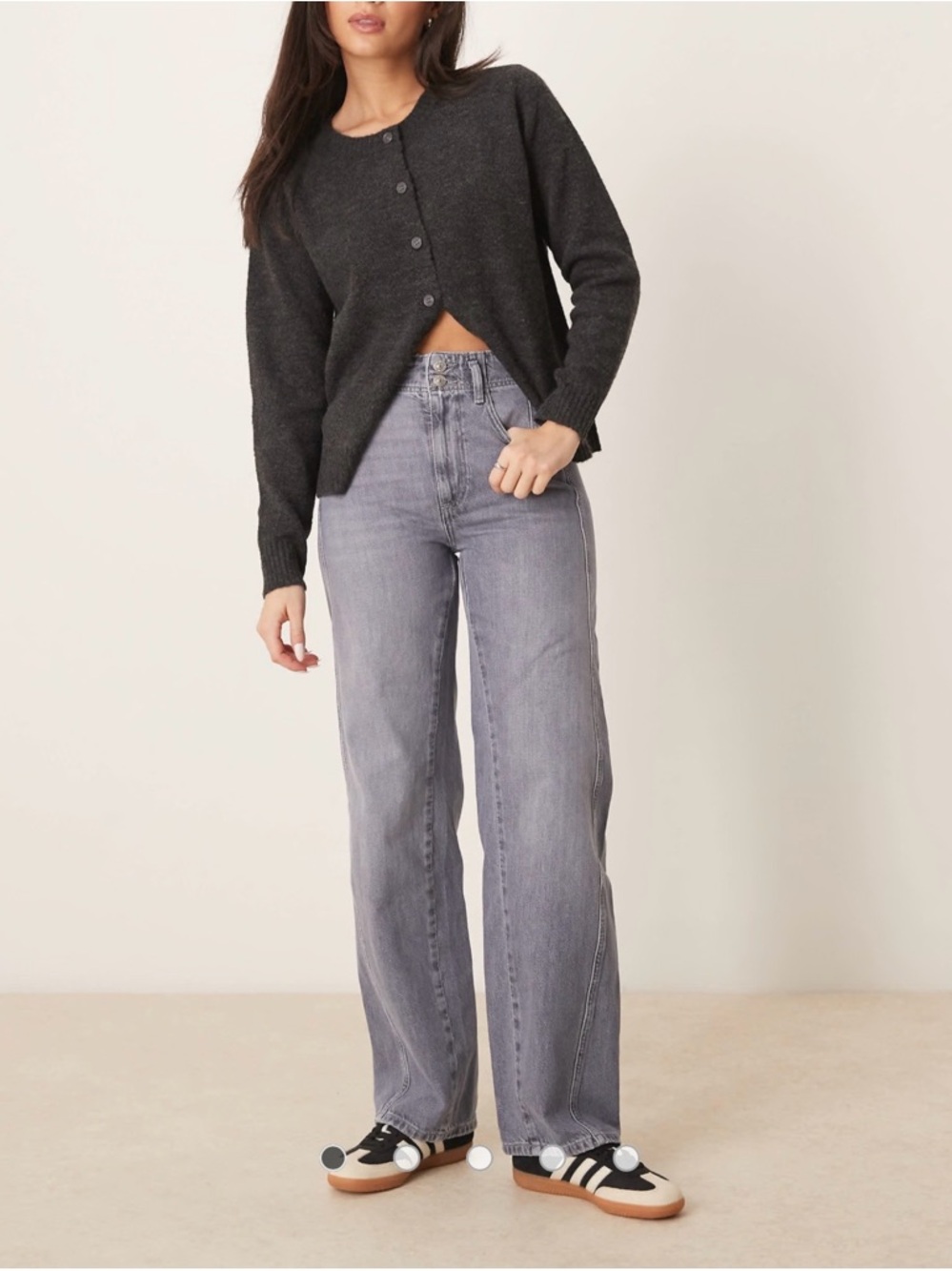We the Free aster high rise straight slate/gray jeans